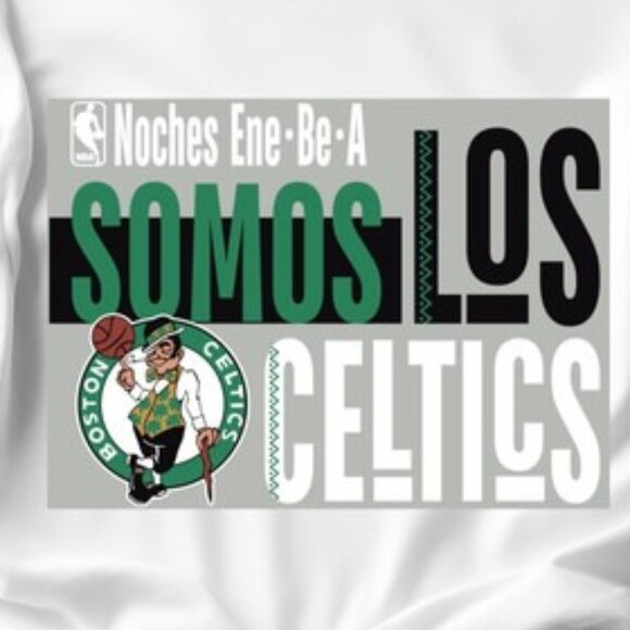 Somos Los Celtics Basketball NBA Team Graphic Sports Fan Streetwear T-Shirt 159 - Picture 2 of 5